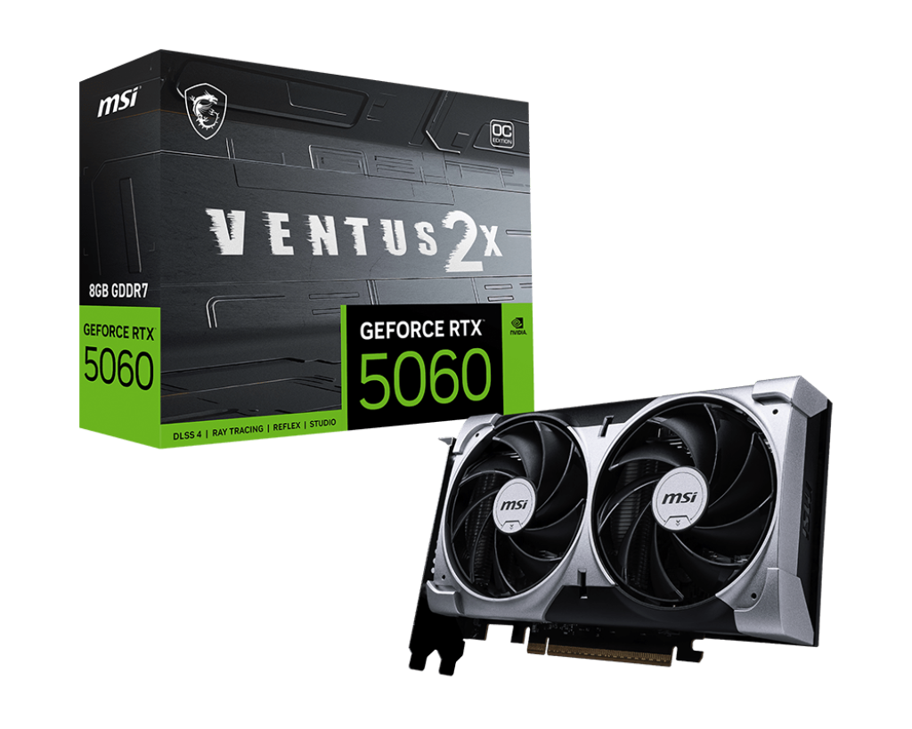 Graphics Cards GeForce RTX™ 5060 8G VENTUS 2X OC Graphics Cards GeForce RTX™ 5060 8G VENTUS 2X OC